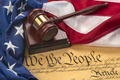 Constitution, American Flag and Gavel - PhotoDune Item for Sale