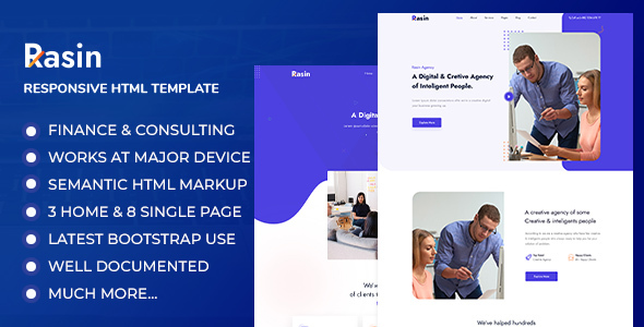 Rasin - Business & Consulting HTML Template
