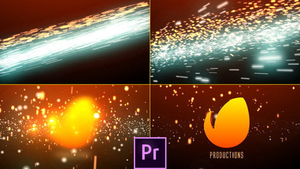 Cinematic Light Streaks Logo - Premiere Pro