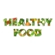 Healthy Food Typography Vector Banner Template - GraphicRiver Item for Sale