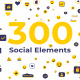 300 Social Elements | After Effects - VideoHive Item for Sale