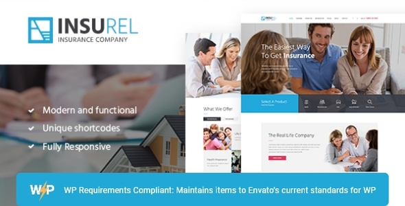 InsuRel | Insurance & Finance WordPress Theme 下载