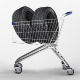 Car Tires in The Grocery Basket. Shopping Trolley with Wheels. Tire Set. Wheel Icon. Tire Shop. - GraphicRiver Item for Sale