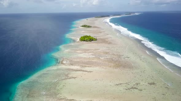 Small Tropical Uninhabited Island Majuro Marshall Islands
