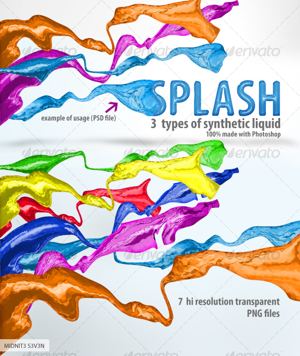 Synthetic Splashing Liquid