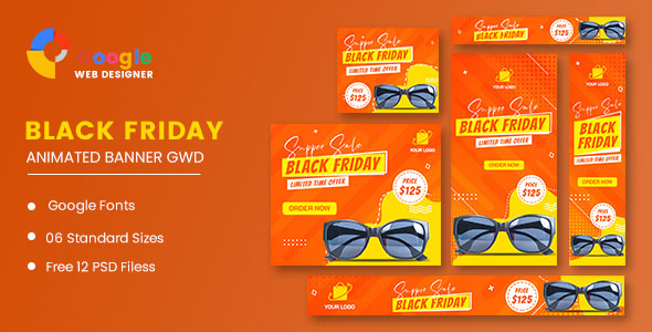 Black Friday Sale Product HTML5 Banner Ads GWD