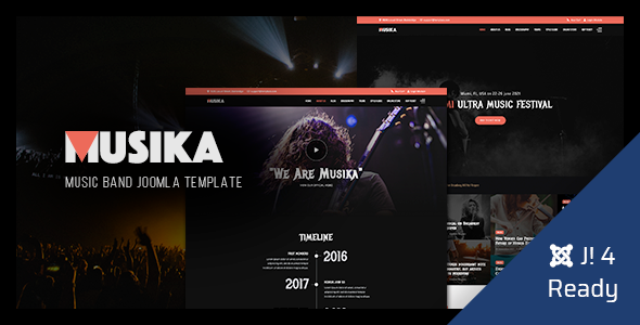 Musika - Music Festival & Band Joomla 4 Template