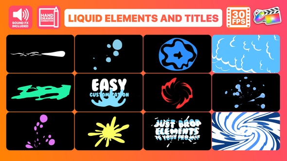 Liquid Elements And Titles | FCPX