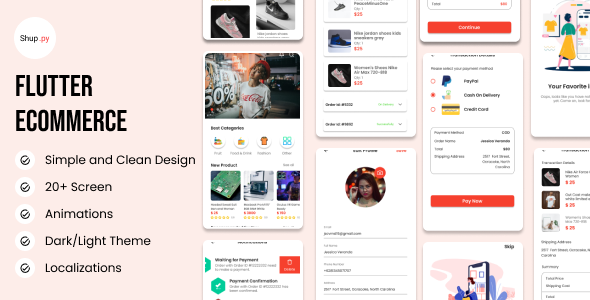 Shuppy Flutter eCommerce UI kit
