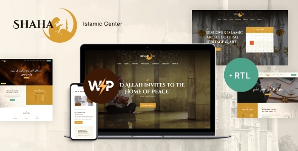 Shaha | Islamic Centre & Mosque Theme + RTL