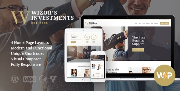 Wizor\'s | Investments & Business Consulting Insurance WordPress Theme 下载