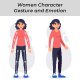 Women Character Gesture and Emotion - GraphicRiver Item for Sale