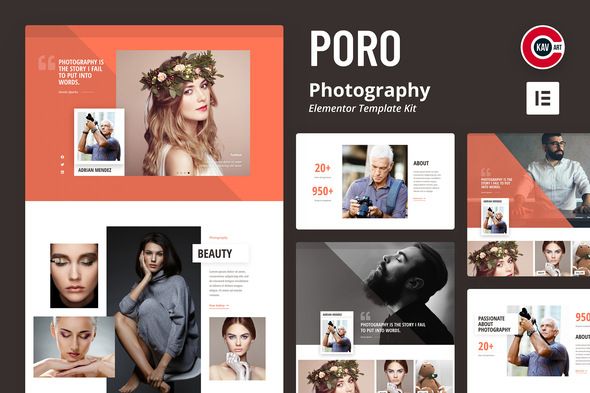 Poro - Photography Elementor Template Kit