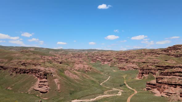 red mountains landscape nature