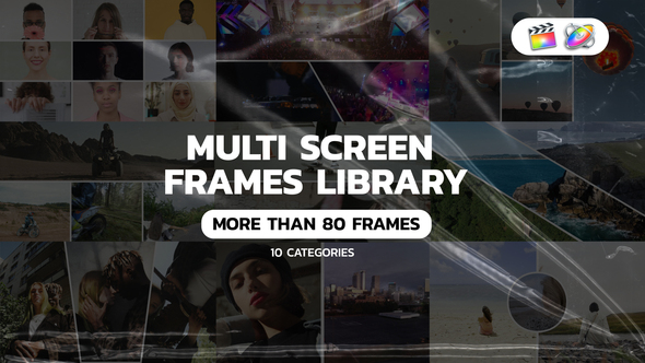 Multi Screen Frames Pack for Apple Motion and FCPX alt