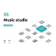 Music Studio - Icons Pack - GraphicRiver Item for Sale
