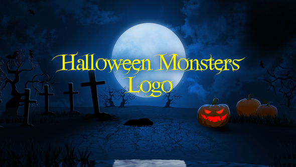 Halloween Monsters Logo alt