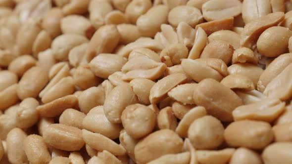 Salted groundnut  close-up snack and food slow tilting background 4K 2160p UltraHD video - Popular  