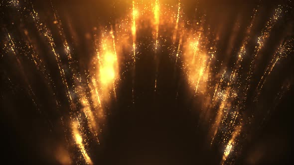 Golden Particles Shiny Loop Seamless 4k 03