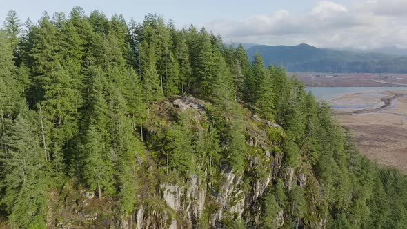 Aerial Footage of Minnekhada Regional Park in 4k, British Columbia, Canada