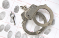 Handcuffs on fingerprint sheet - PhotoDune Item for Sale
