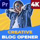 Creative Blog Opener (MOGRT) - VideoHive Item for Sale