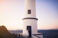 Just married couple on a lighthouse door - PhotoDune Item for Sale