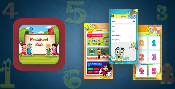 Kids Preschool Learning App With Facbook/Google Advertise Added | Android App