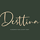 Desttina - Handwritten Script Font - GraphicRiver Item for Sale