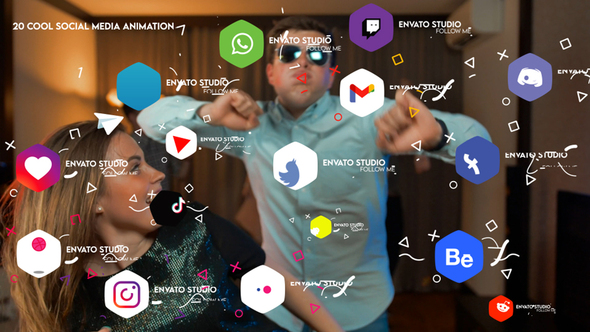 Cool Social Media Animation | For Premiere Pro