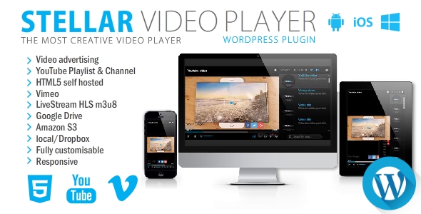 Stellar Video Player - Wordpress plugin