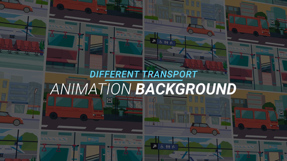Different transport - Animation background alt
