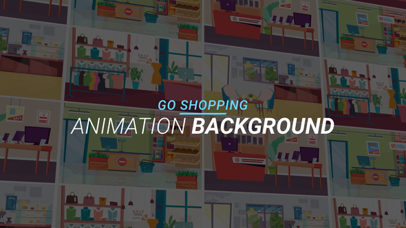 Go shopping - Animation background alt