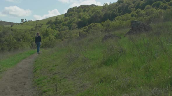 Hiking On The Meadow