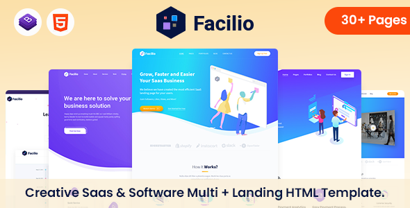 Facilio - Saas & Software HTML Template