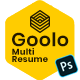 Goolo | Multi Resume Personal Portfolio PSD Template - ThemeForest Item for Sale