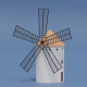 Cartoon Spanish Windmill - 3DOcean Item for Sale