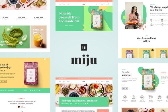 Miju - Conscious Product Elementor Template Kit