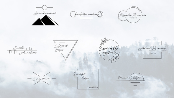 Minimal Titles || After Effects alt