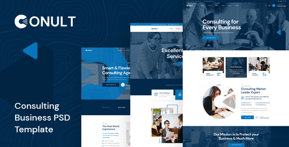 Conult - Consulting Business PSD Template