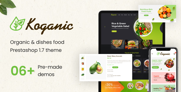Koganic - Organic & Fast Food Theme