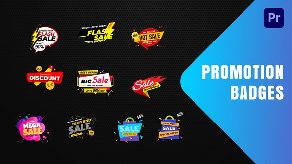 Badges Sale Promo Mogrt 19