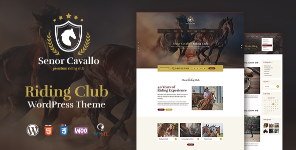 Senor Cavallo – Horse Riding Club WordPress Theme