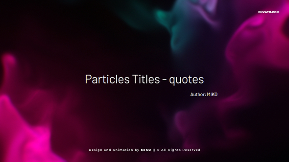 Particles Titles - Quotes alt