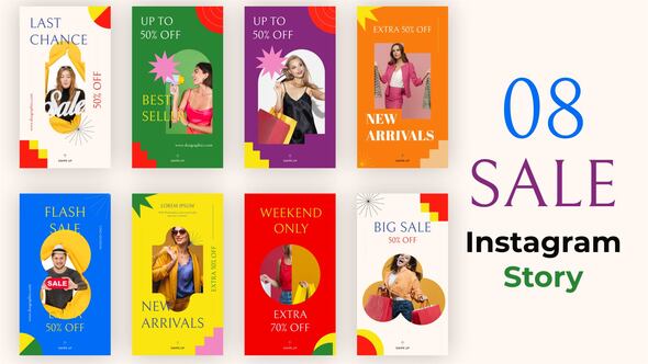 Colorful Sale Instagram Stories