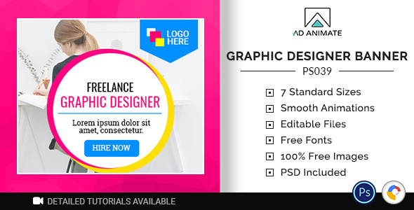 Professional Services | Graphic Designer Banner (PS039)