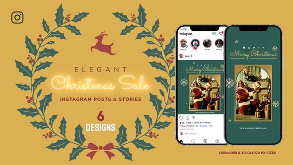 Merry Christmas Sale Instagram Ad B181