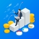 Isometric Concept of Business Analysis Analytics - GraphicRiver Item for Sale