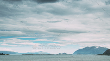 roya Island And Ellingsoya Or Ellingsoy Island In Summer Day. Municipality In More Og Romsdal County, Norway.