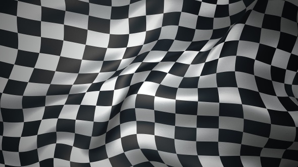 CloseUp Checkered Race Flag Background